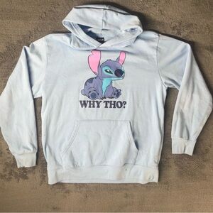 Disney Lilo & Stitch “Why Tho?” Sarcastic Kidcore Novelty Pastel Unisex Hoodie